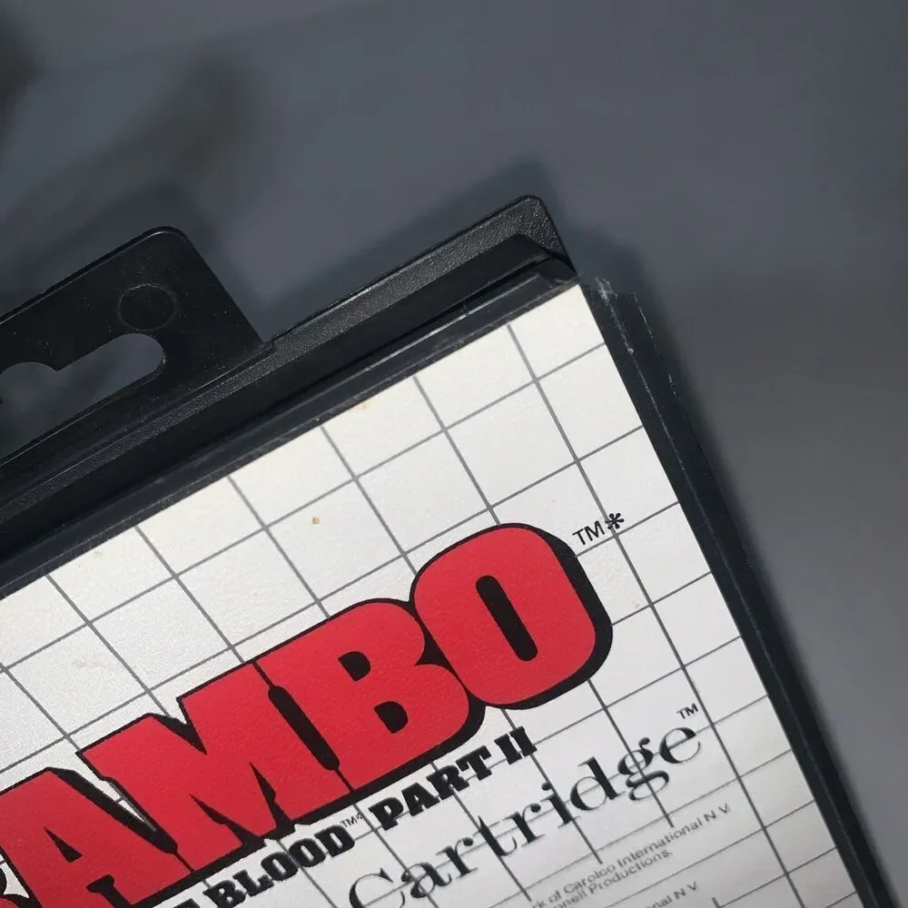 Video Game Sega Rambo First Blood Part II 2 (Sega Master System 1986) No Manual